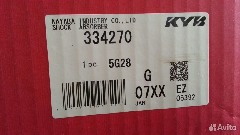 Амортизатор KYB 334270 аморт новый. купил за 4800