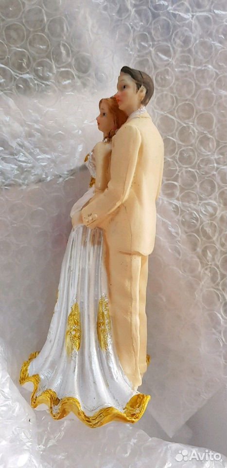 Статуэтка "Жених и Невеста" из мастики (сьедобные) купить на Зозу.ру - фотография № 3