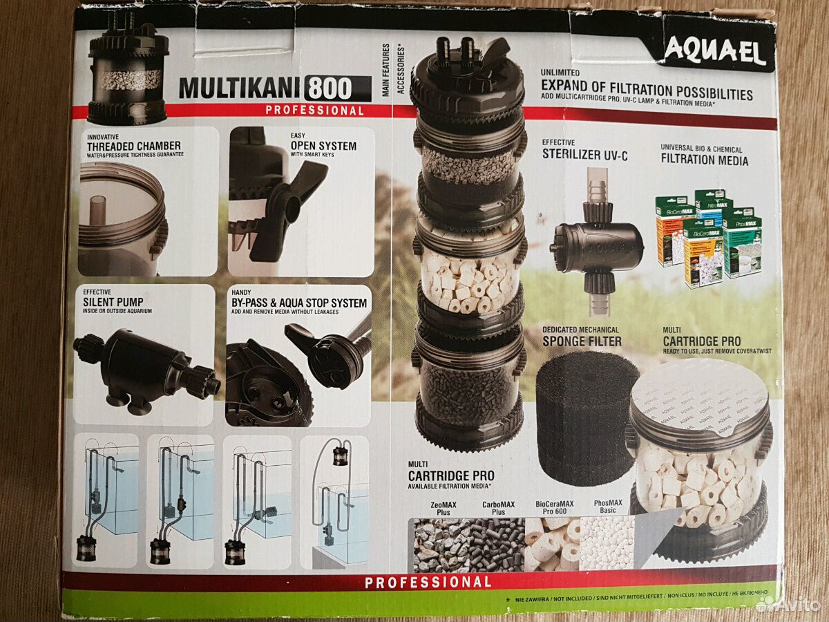 Внешний фильтр для аквариума Aquael Multi Kani 800 купить на Зозу.ру - фотография № 2