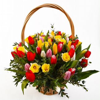Букеты корзины из цветов