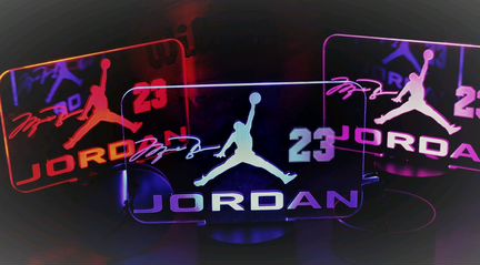 Баскетбольный LED Ночник Jordan + bonus Браслет