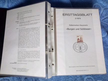 Листы первого дня. Германия 1979-1980