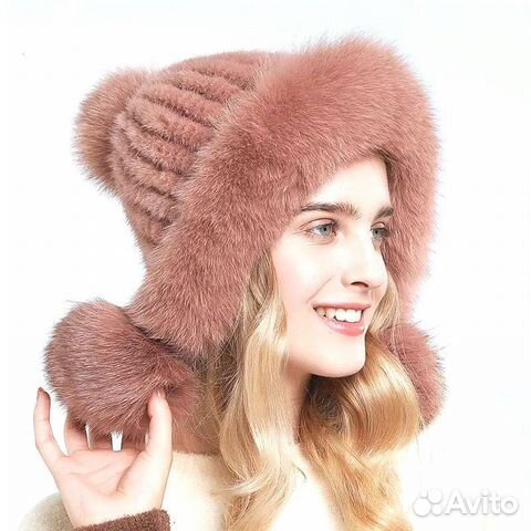 Шапка норковая женская новая