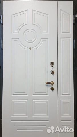 Стальная общая дверь с порошковой отделкой