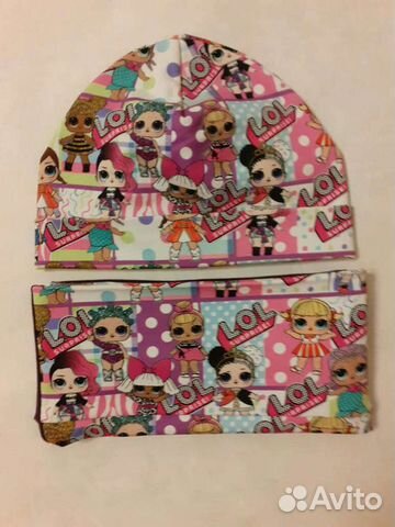Комплект шапка и снуд для девочки