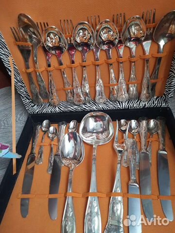 Набор столовых приборов посеребрение Германия