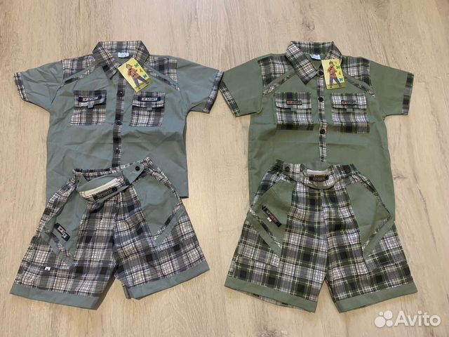 Костюм рубашка и шорты