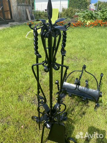 Набор для камина. Подставка для дров