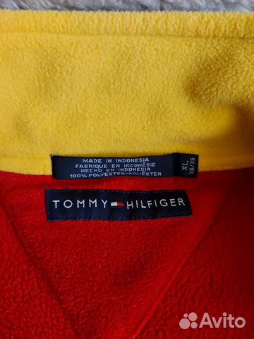 Толстовка флисовая tommy hilfiger винтаж-90ых ориг