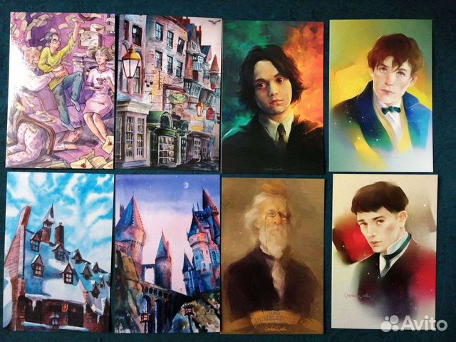 Набор почтовых открыток по вселенной Гарри Поттера