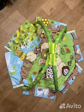 Развивающий коврик canpol babies с функцией манежа