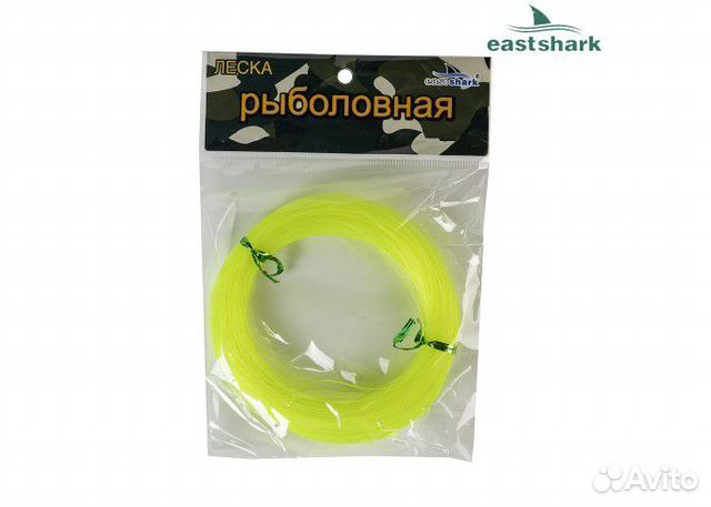 Леска в мотках желто-зеленая 100 м 0,6-1,2 мм