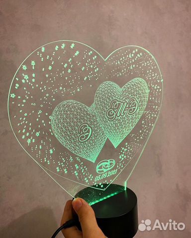 3d светильник