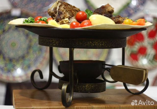 Садж-Чугунный, с подставкой для Саджа