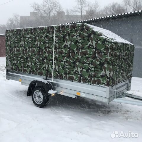 Прицеп легков. для снегохода 3,5х1,5 с тентом Аэро