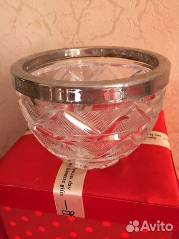 Хрустальная салатница СССР