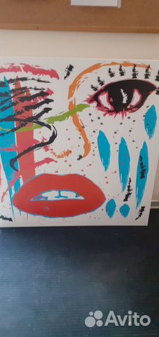 Картина абстракция Портрет девушки