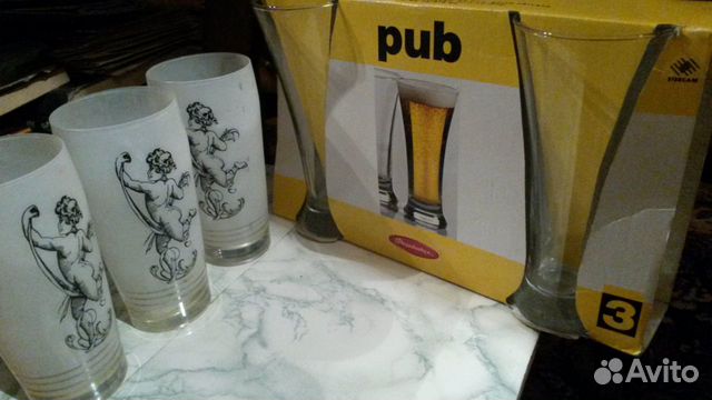 Бокалы стеклянные россия