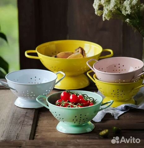 Дуршлаг эмалированный