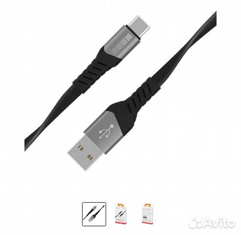 Кабель USB Type-C InterStep TypeC/usba USB2.0 0,6м