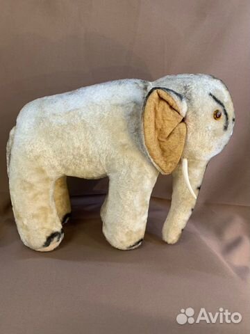 Мягкая игрушка «Полосатый слон», плюш, солома