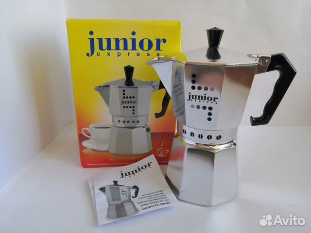 Гейзерная кофеварка Bialetti Junior, 6 п. Новая