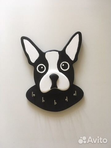 Ключница-вешалка «Французский бульдог