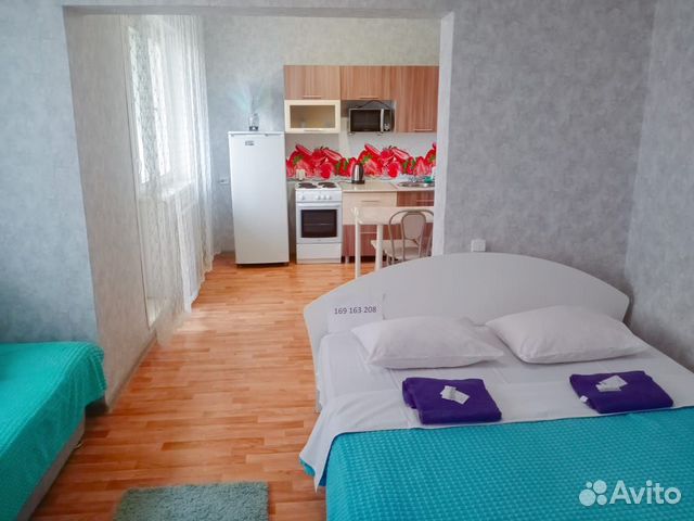 

Квартира-студия, 35 м², 2 кровати