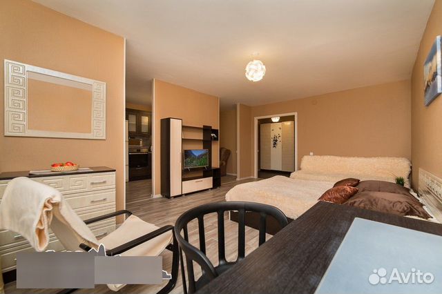 

1-к. квартира, 45 м², 2 кровати