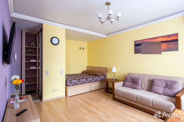 

Квартира-студия, 35 м², 2 кровати