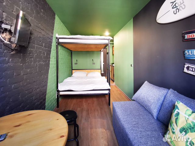 

Квартира-студия в апарт-отеле, 15 м², 3 кровати