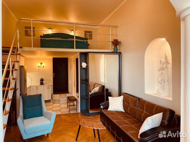

Квартира-студия, 44 м², 2 кровати
