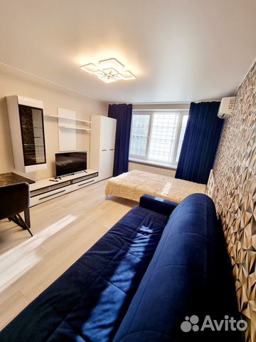 

1-к. квартира, 44 м², 3 кровати