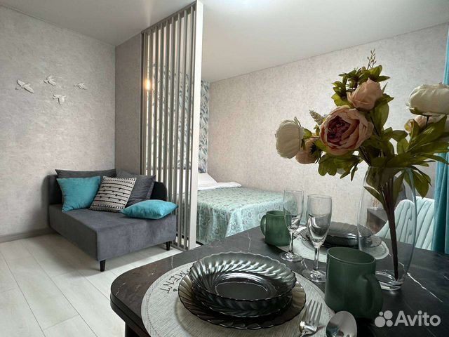 

Квартира-студия, 27 м², 2 кровати