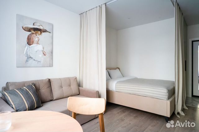 

Квартира-студия, 24 м², 2 кровати