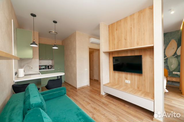 

Квартира-студия, 38 м², 2 кровати