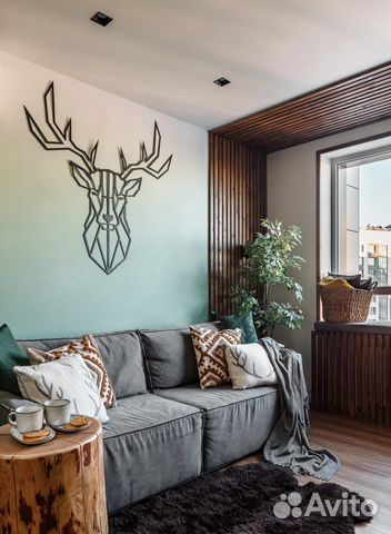 

1-к. квартира, 45 м², 2 кровати