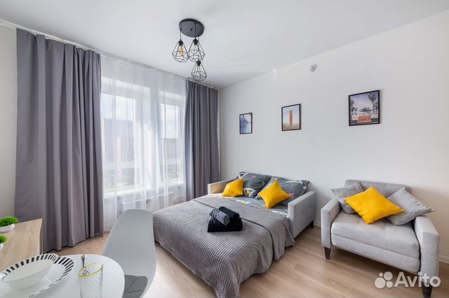 

Квартира-студия, 20 м², 2 кровати