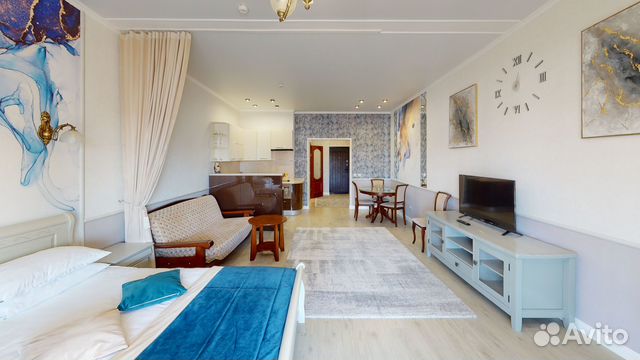 

Квартира-студия, 49,7 м², 2 кровати