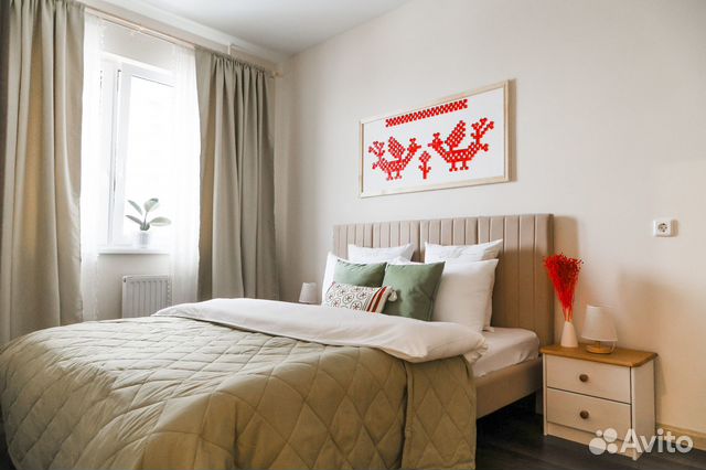 

1-к. квартира, 34 м², 2 кровати
