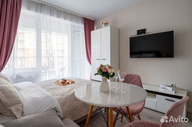 

Квартира-студия, 24 м², 2 кровати