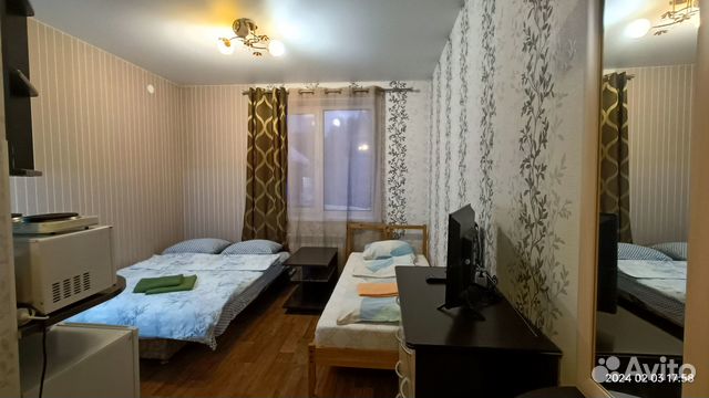 

Квартира-студия, 20 м², 2 кровати