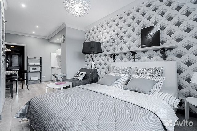 

Квартира-студия, 29 м², 2 кровати