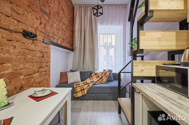 

Квартира-студия, 15 м², 3 кровати