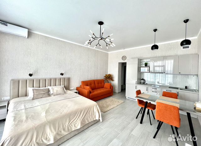 

Квартира-студия, 40 м², 2 кровати