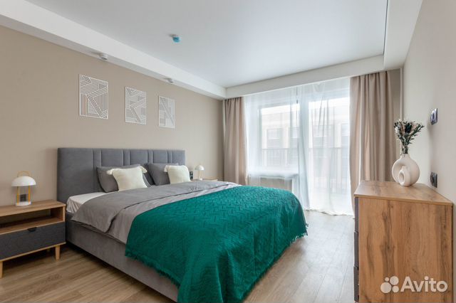 

1-к. квартира, 61 м², 2 кровати