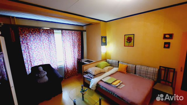 

1-к. квартира, 46 м², 3 кровати