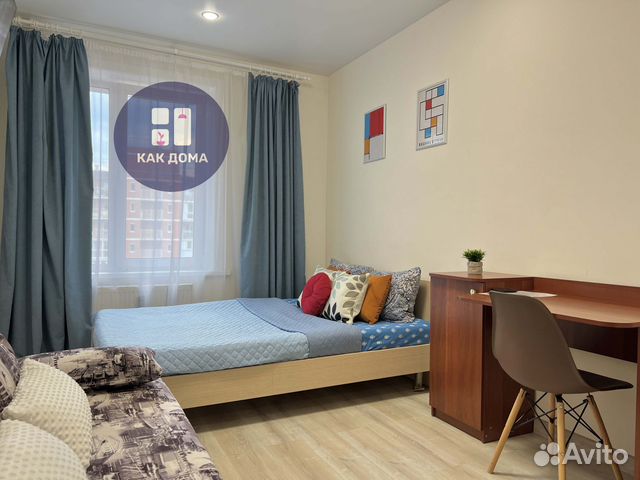 

1-к. квартира, 40 м², 2 кровати