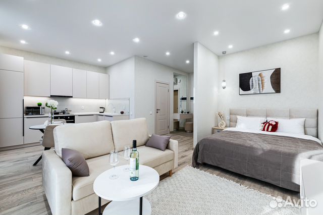 

Квартира-студия, 38 м², 2 кровати