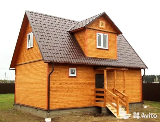 Каркасный дом с мансардой 